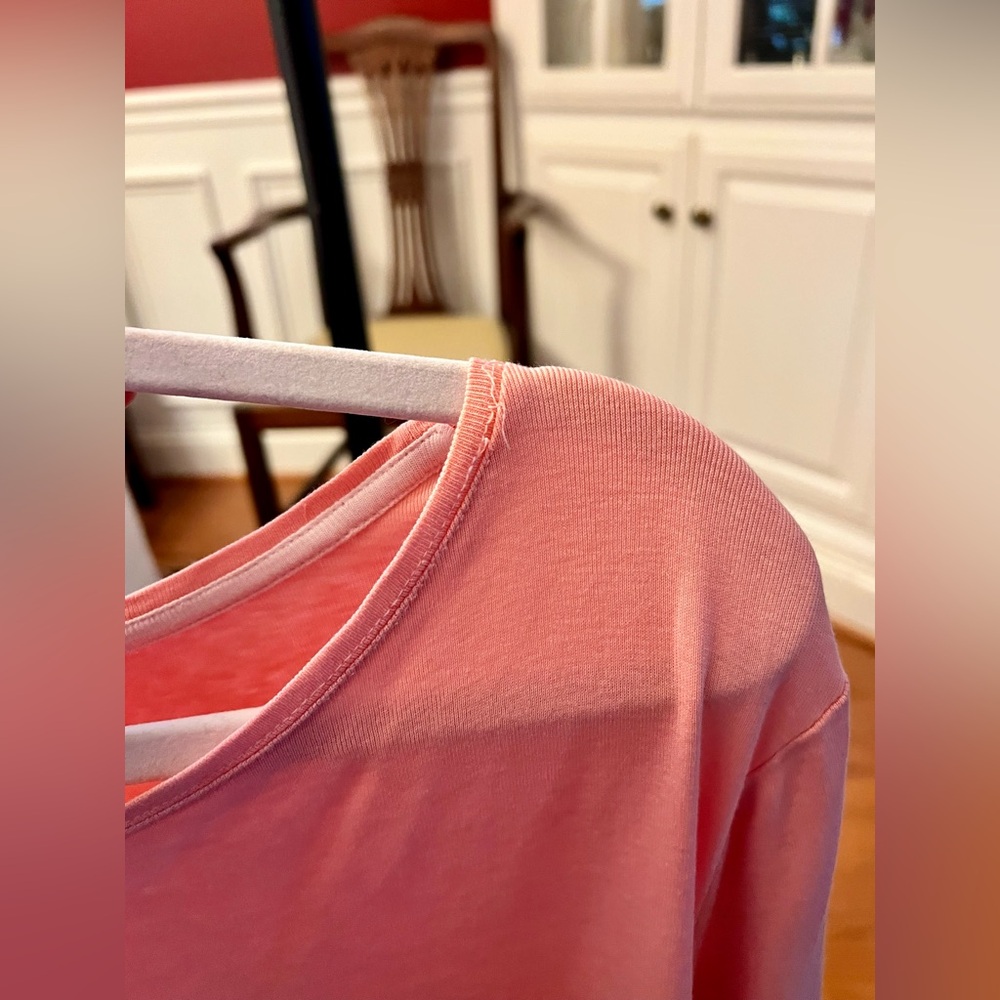 Talbots Coral Long Sleeve Women's Top - Picture 3 of 7